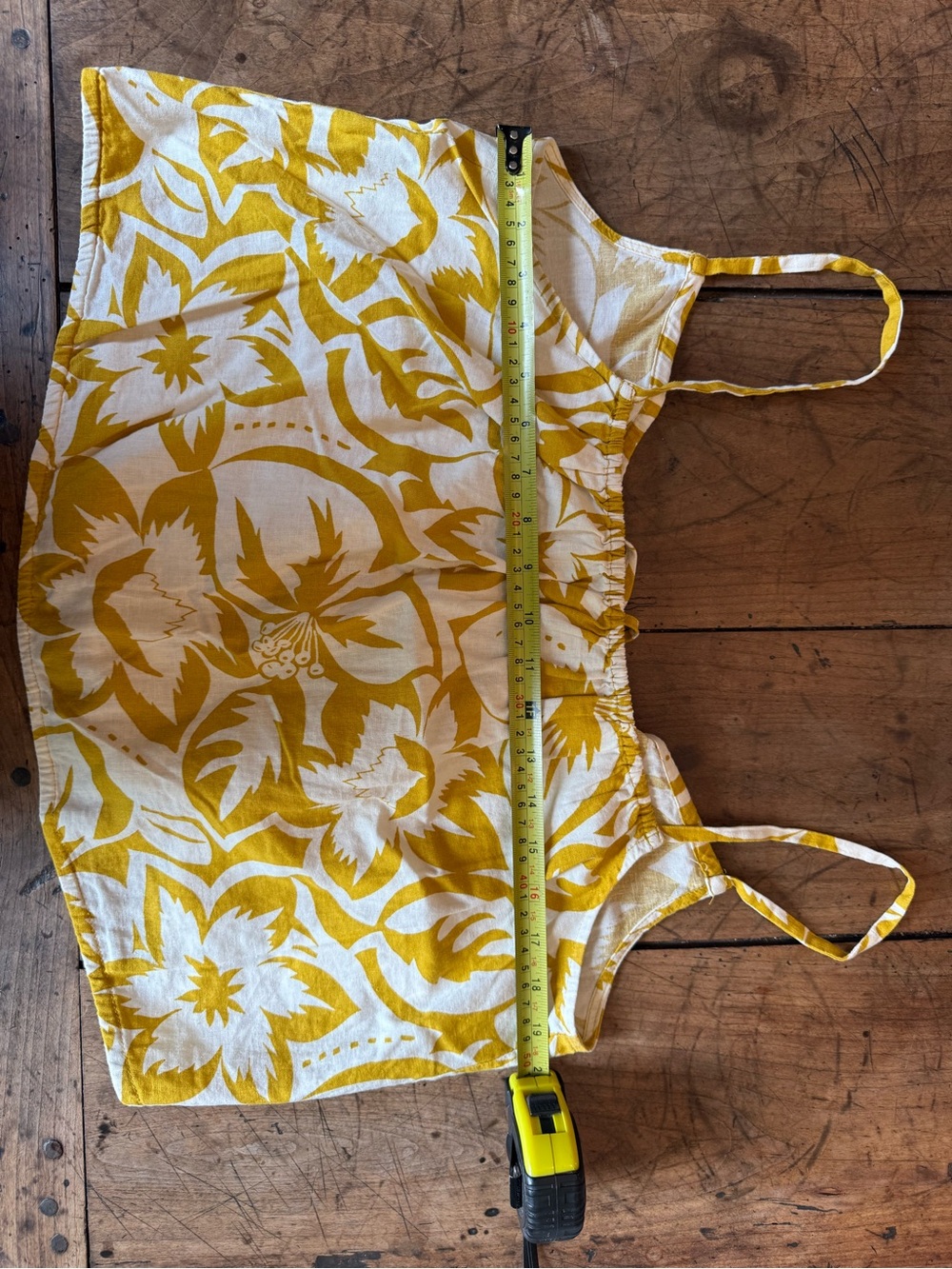 Madewell Mustard and White Floral skirt size xl and tank size small - Picture 7 of 17
